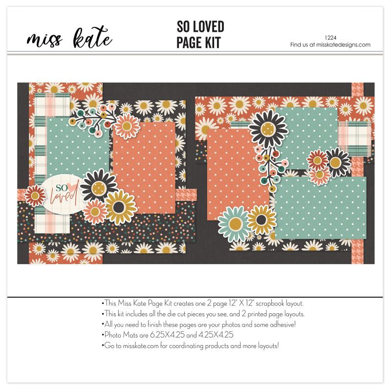 So Loved 1224 12x12 scrapbook page kit cover