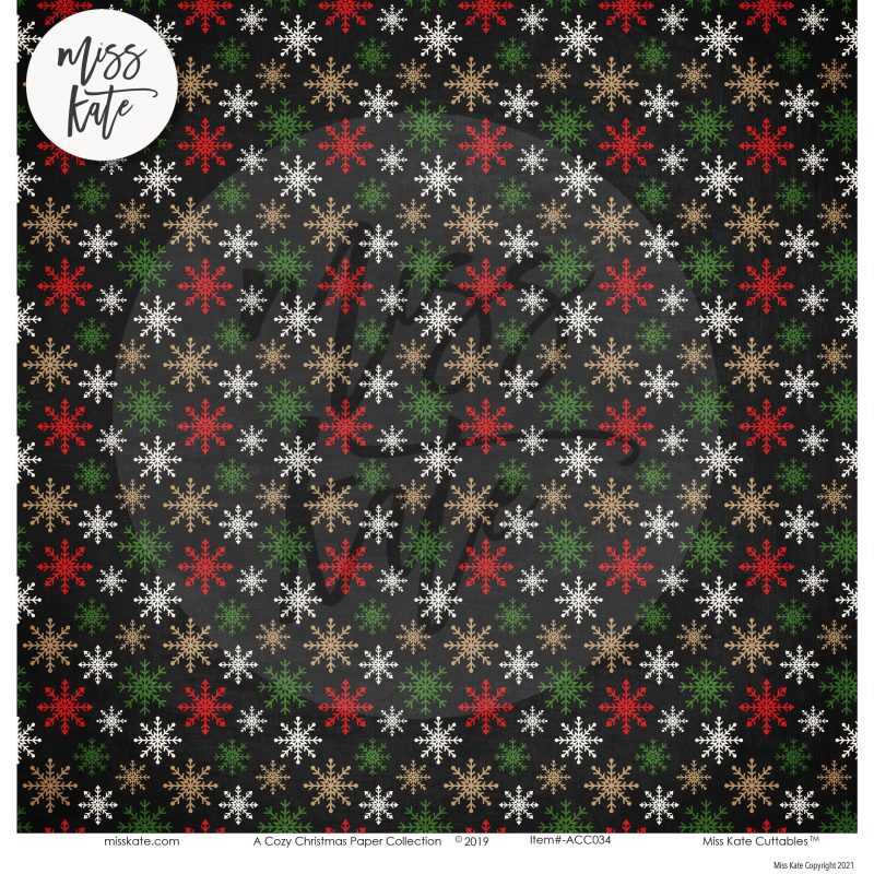 a cozy christmas paper sticker die cut kit 12x12 ds 642