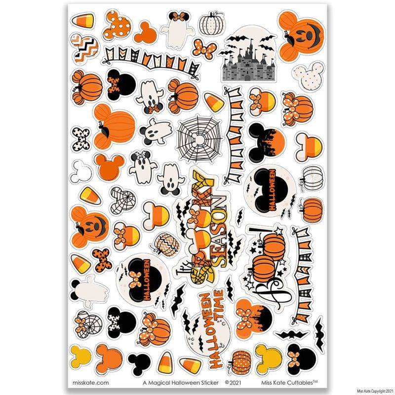 a magical halloween sticker sheet stickers 772