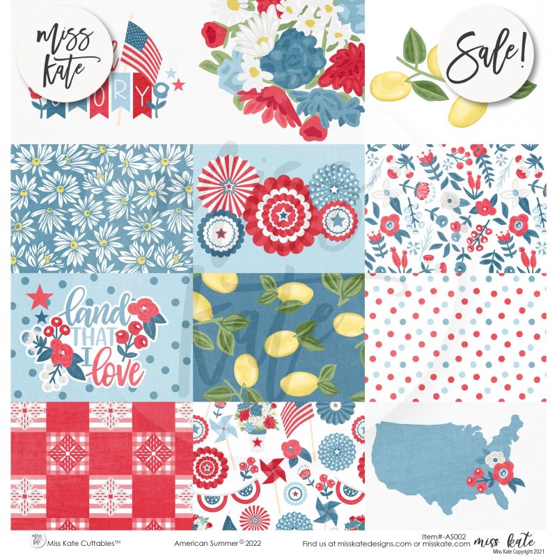 american summer paper sticker kit 12x12 ds 166