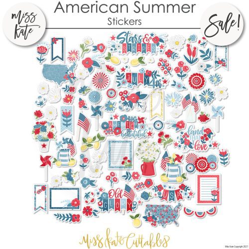 american summer paper sticker kit 12x12 ds 306