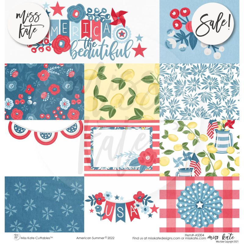 american summer paper sticker kit 12x12 ds 350