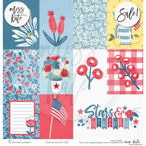 american summer paper sticker kit 12x12 ds 388