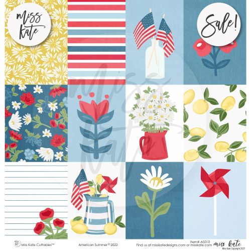 american summer paper sticker kit 12x12 ds 425