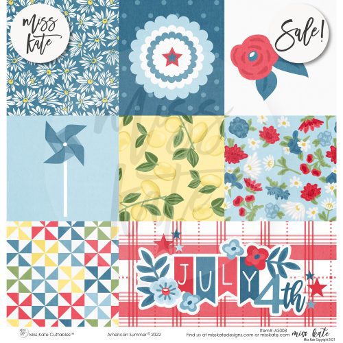 american summer paper sticker kit 12x12 ds 623