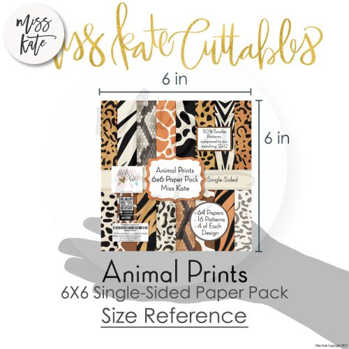 animal prints 6x6 paper pack ss 108