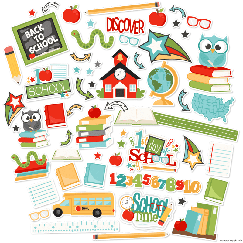 back to school die cuts 60 912