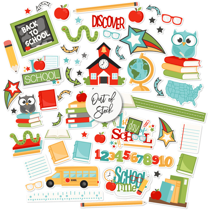 bargain bin back to school die cuts 60 212