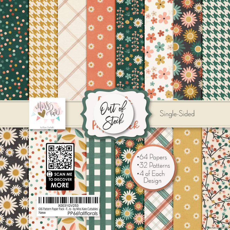 bargain bin florals 6x6 paper pack ss 939