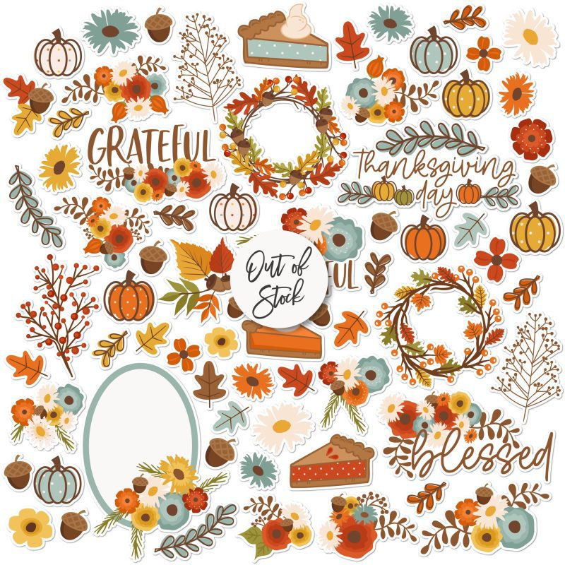 bargain bin give thanks die cuts 60 317