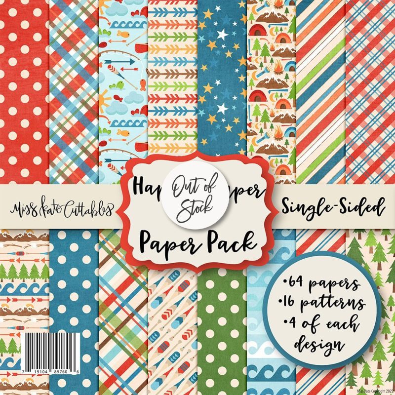 bargain bin happy camper 6x6 paper pack ss 651