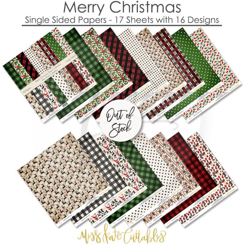 bargain bin merry christmas paper pack 12x12 ss 822