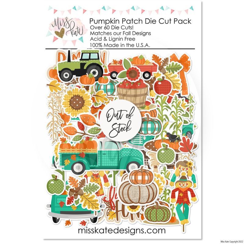 bargain bin pumpkin patch die cuts 60 142