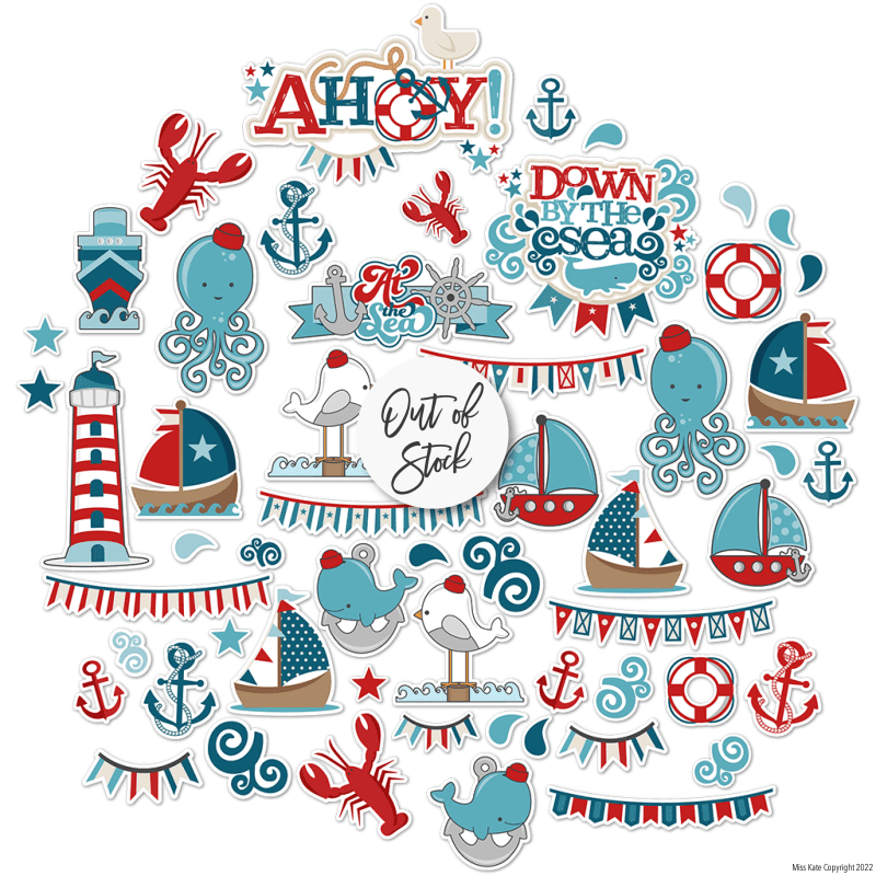 bargain bin sail away die cuts 60 310