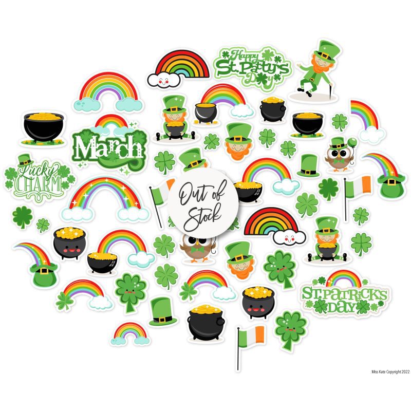 bargain bin st patricks day die cuts 60 133