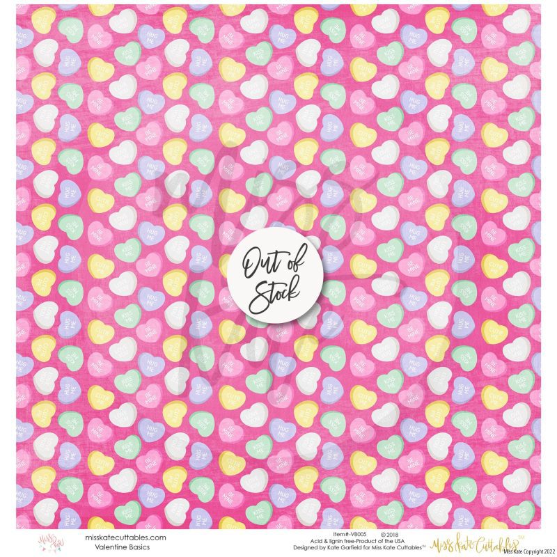 bargain bin valentine basics paper pack 12x12 ss 460