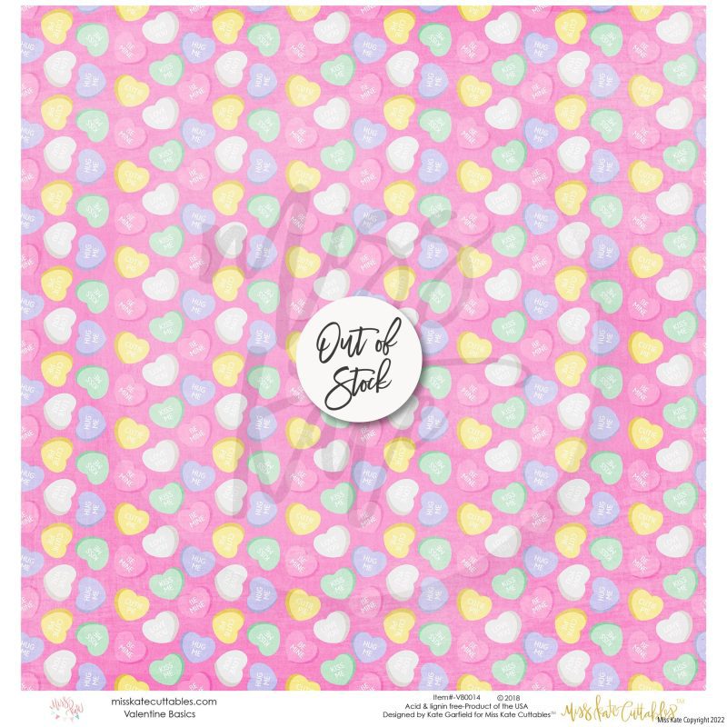 bargain bin valentine basics paper pack 12x12 ss 667