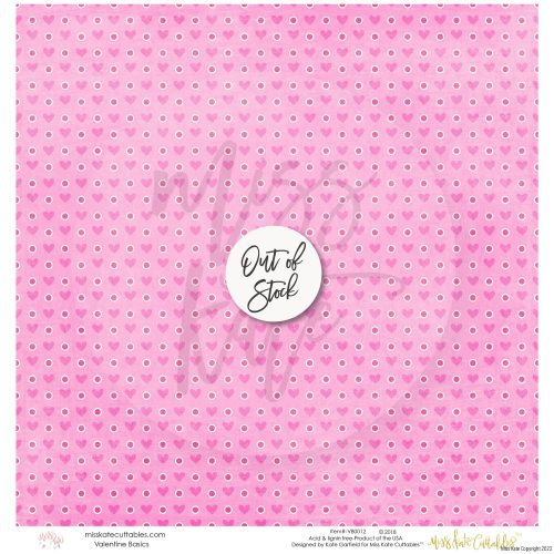 bargain bin valentine basics paper pack 12x12 ss 856