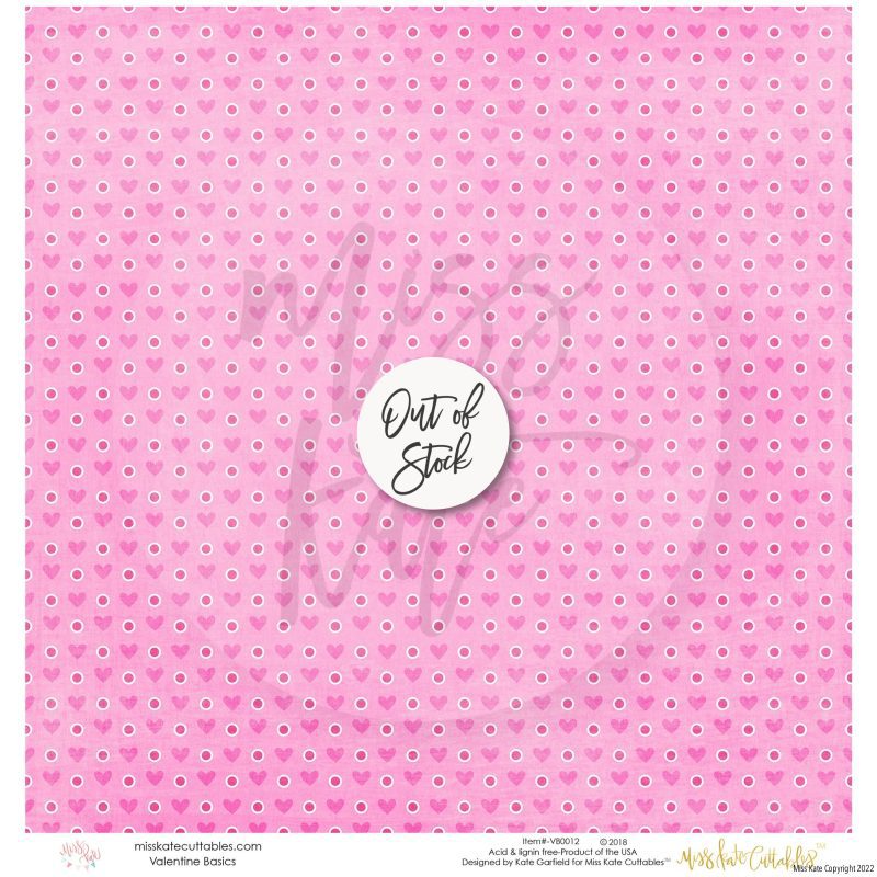 bargain bin valentine basics paper pack 12x12 ss 856