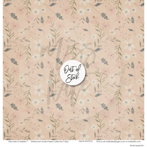 bargain bin watercolor florals paper pack 12x12 ds 589