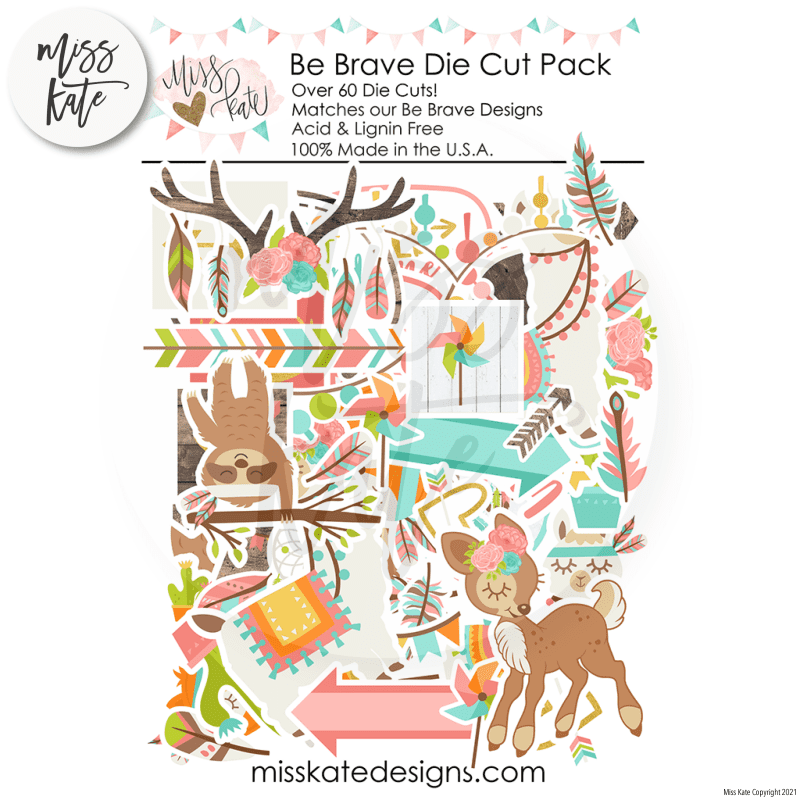 be brave die cuts 60 858