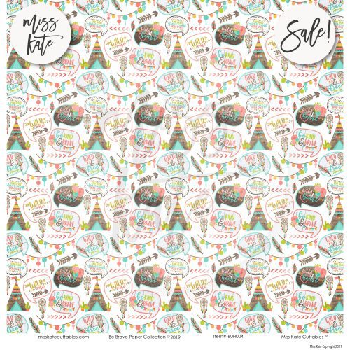 be brave paper sticker kit 12x12 ds 745