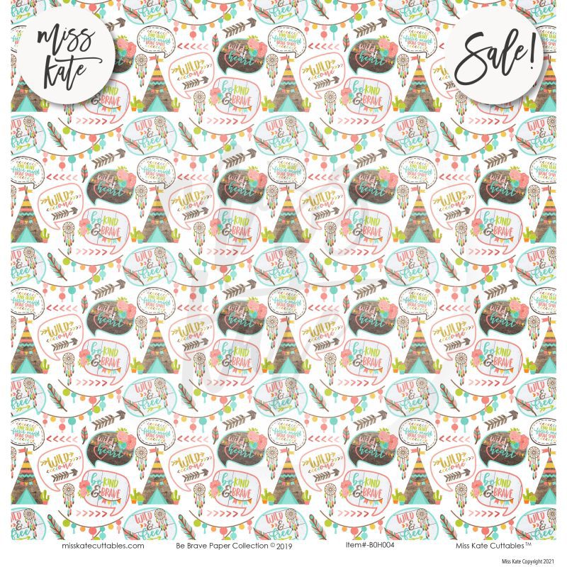 be brave paper sticker kit 12x12 ds 745