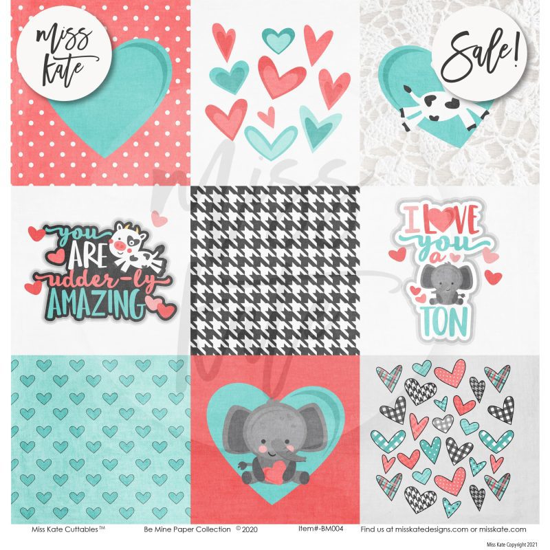 be mine for valentines day paper sticker kit 12x12 ds 225