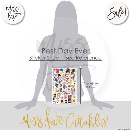 best day ever for disney paper sticker kit 12x12 ds 521