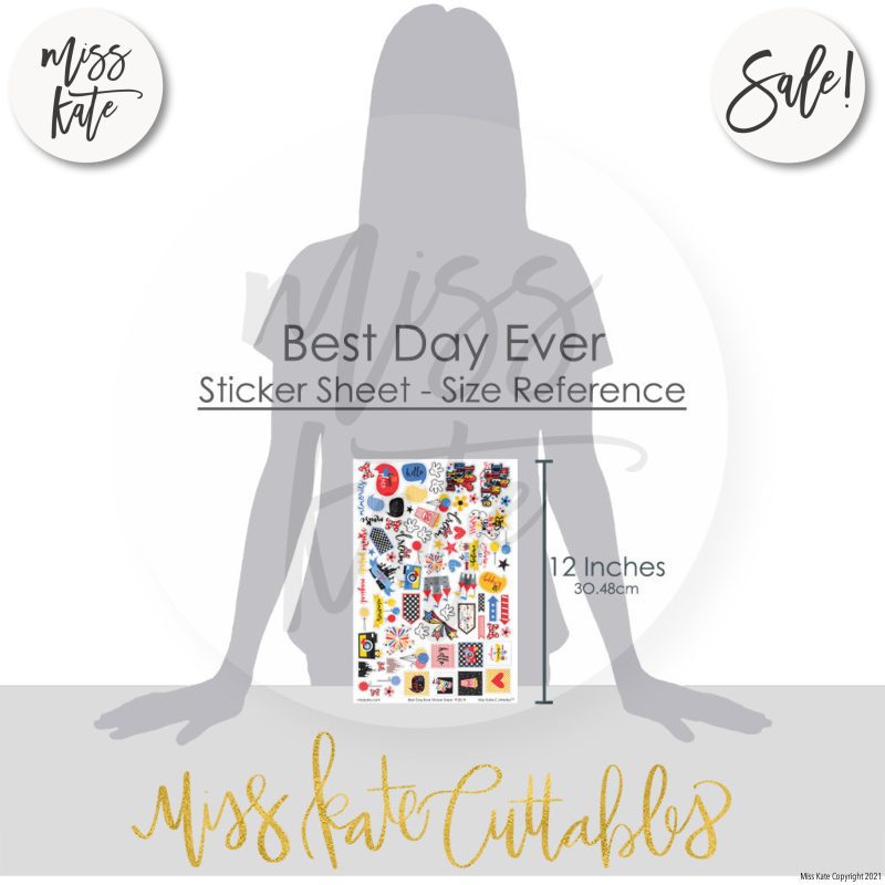 best day ever for disney paper sticker kit 12x12 ds 521