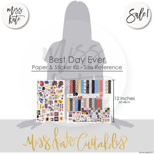 best day ever for disney paper sticker kit 12x12 ds 784