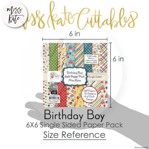 birthday boy 6x6 paper pack ss 545