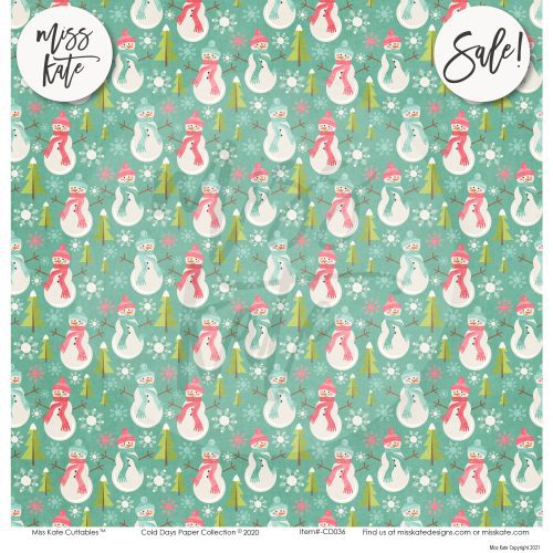 cold days paper sticker kit 12x12 ds 509