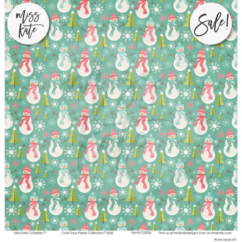 cold days paper sticker kit 12x12 ds 509