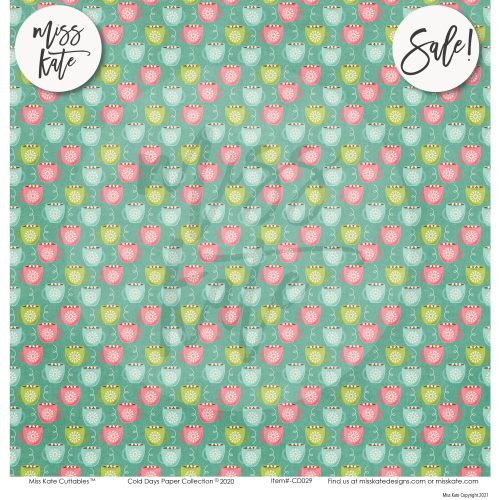 cold days paper sticker kit 12x12 ds 586