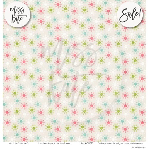 cold days paper sticker kit 12x12 ds 695