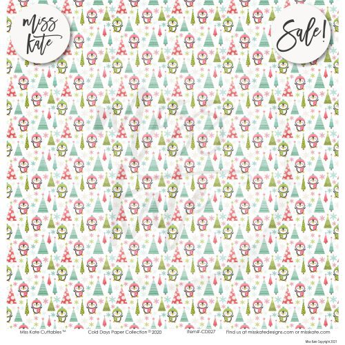 cold days paper sticker kit 12x12 ds 731