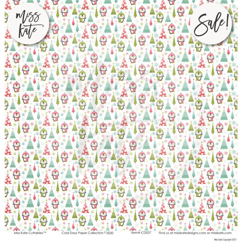 cold days paper sticker kit 12x12 ds 731