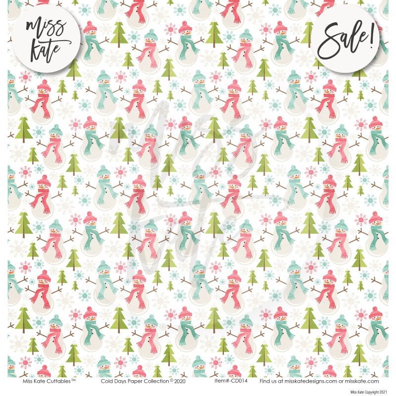 cold days paper sticker kit 12x12 ds 918