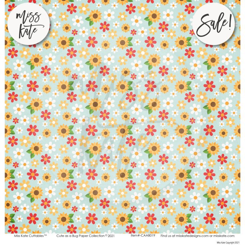 cute as a bug paper sticker kit 12x12 ds 369