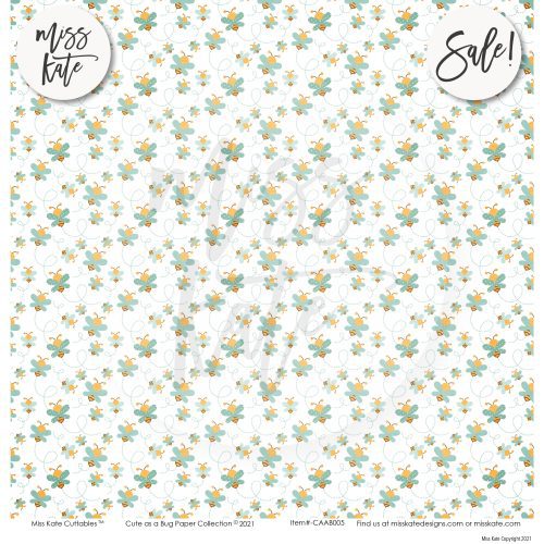 cute as a bug paper sticker kit 12x12 ds 665