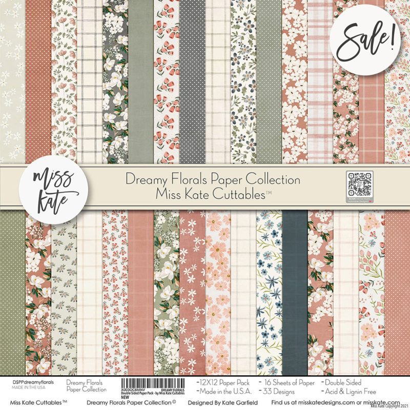 dreamy florals paper pack 12x12 ds 535