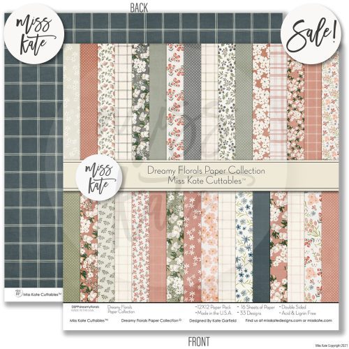 dreamy florals paper pack 12x12 ds 847