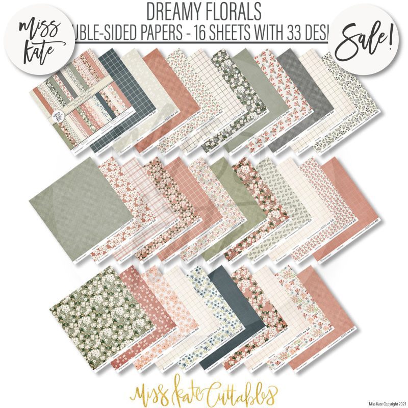 dreamy florals paper pack 12x12 ds 850