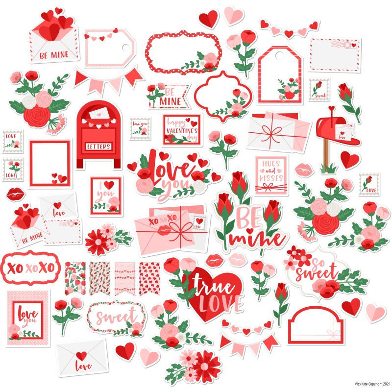 love letters die cuts 60 875