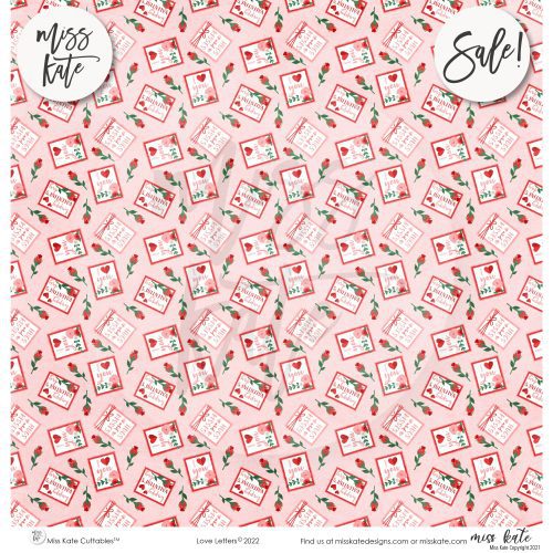 love letters paper sticker kit 12x12 ds 327