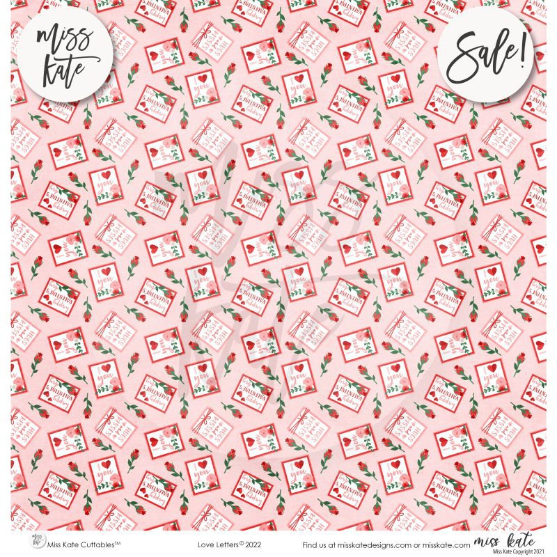 love letters paper sticker kit 12x12 ds 327