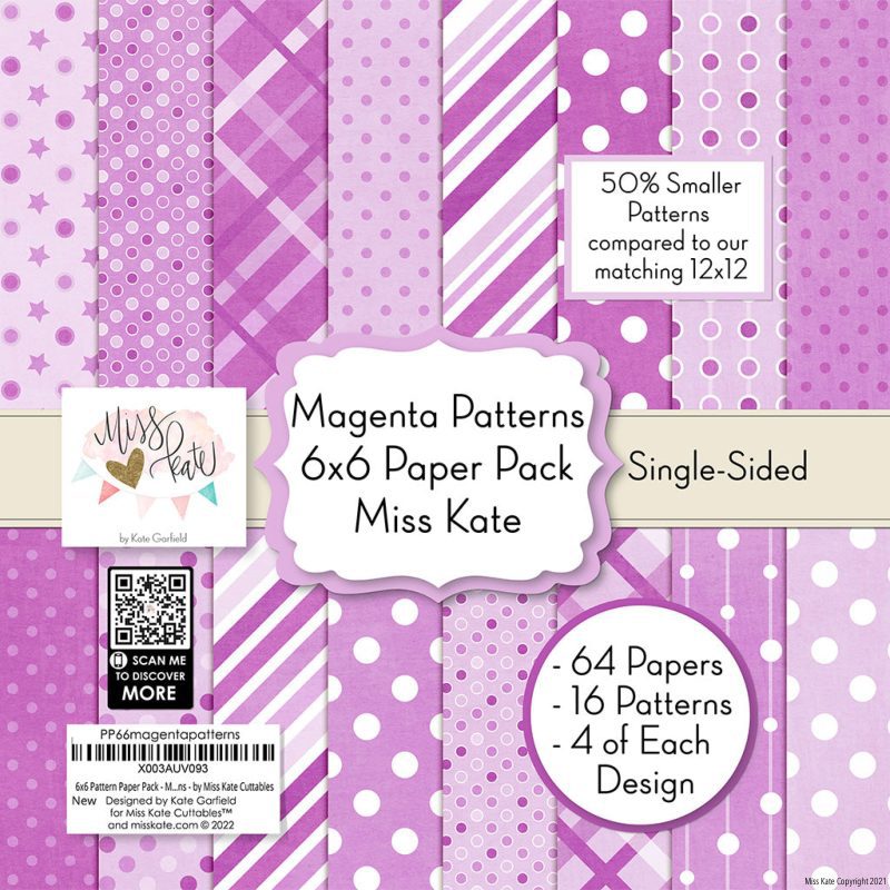 magenta patterns 6x6 paper pack ss 597