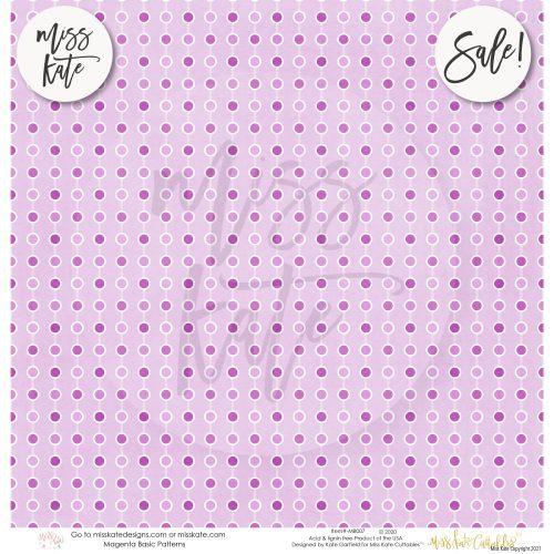 magenta patterns single sided paper pack 12x12 ss 254