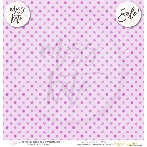 magenta patterns single sided paper pack 12x12 ss 335